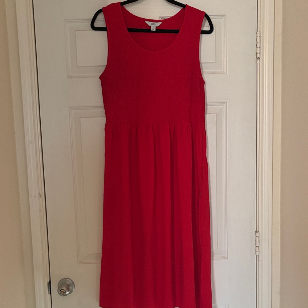 Croft & Barrow Vibrant Red Midi Dress
